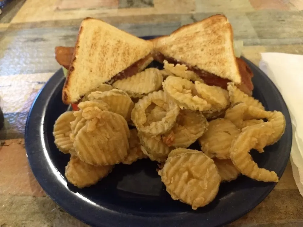 blt and Fried Pickles