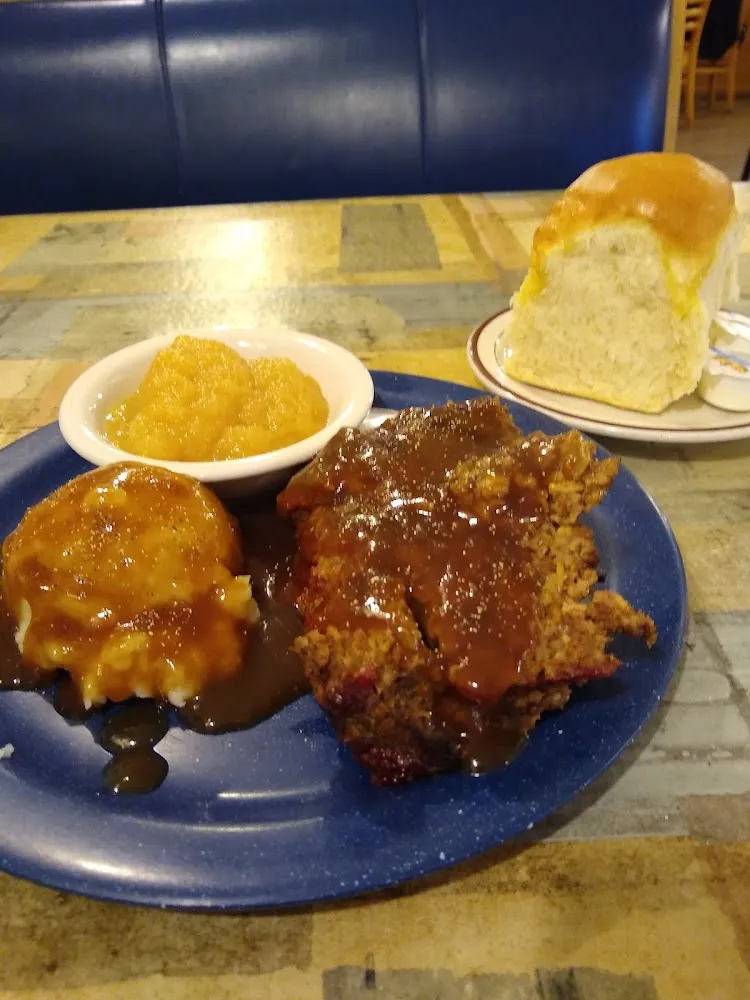 Meat Loaf and Mashed Potatoes with Gravy