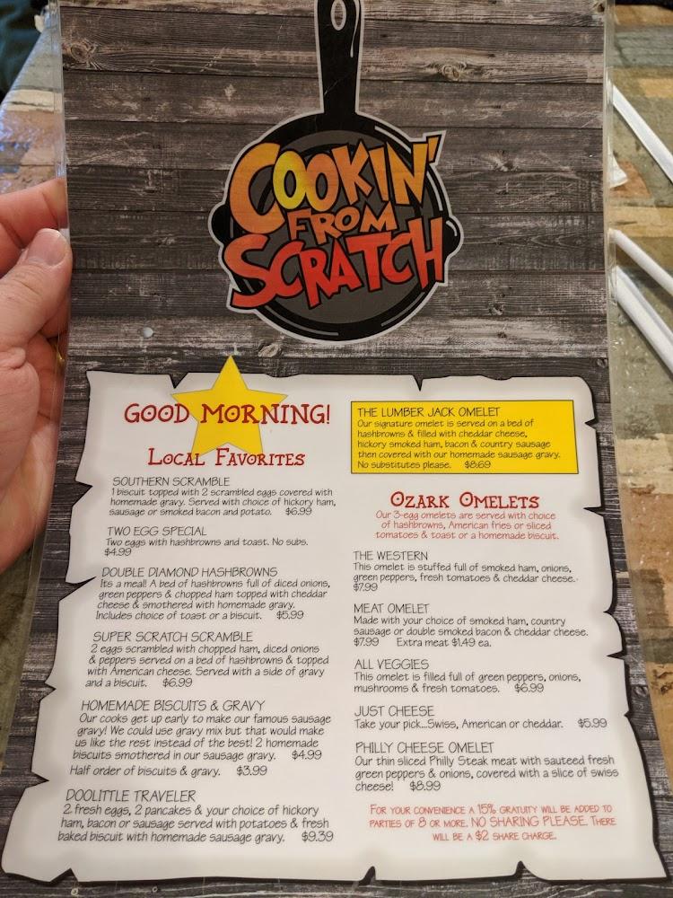 Cookin' From Scratch Menu image 2
